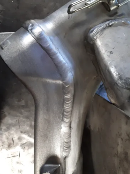 Detail einer Verbindung an einer Metallkonstruktion